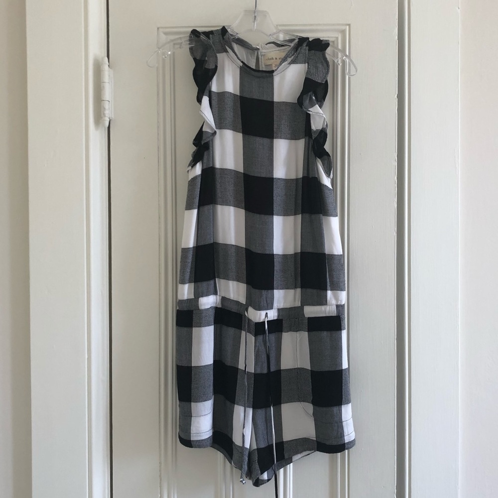 Black and white Romper